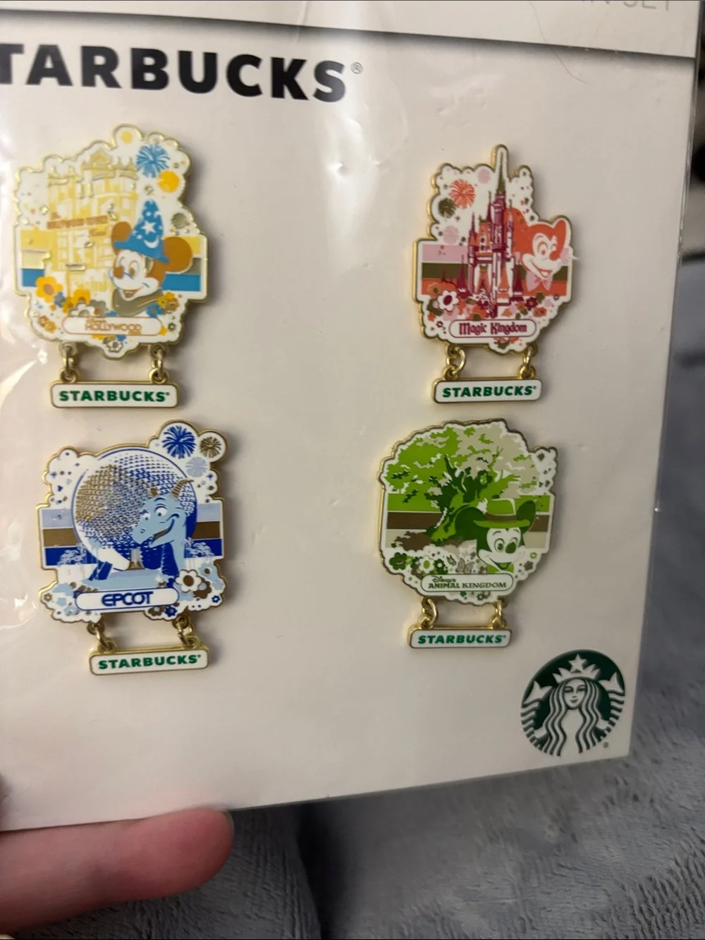New Starbucks Disney 50th Anniversary Pin Set
